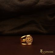 22 Karat Gold Ring With Filigree & Taar Phool Work
