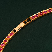 22K GOLD RUBY HASLEE