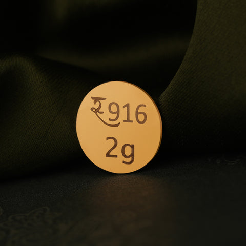 Hallmarked 2 GM 22 Karat Gold Coin